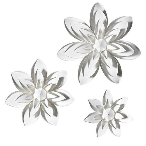 Suspension design en pétales de fleur blanche moderne - vue 3 sur 6