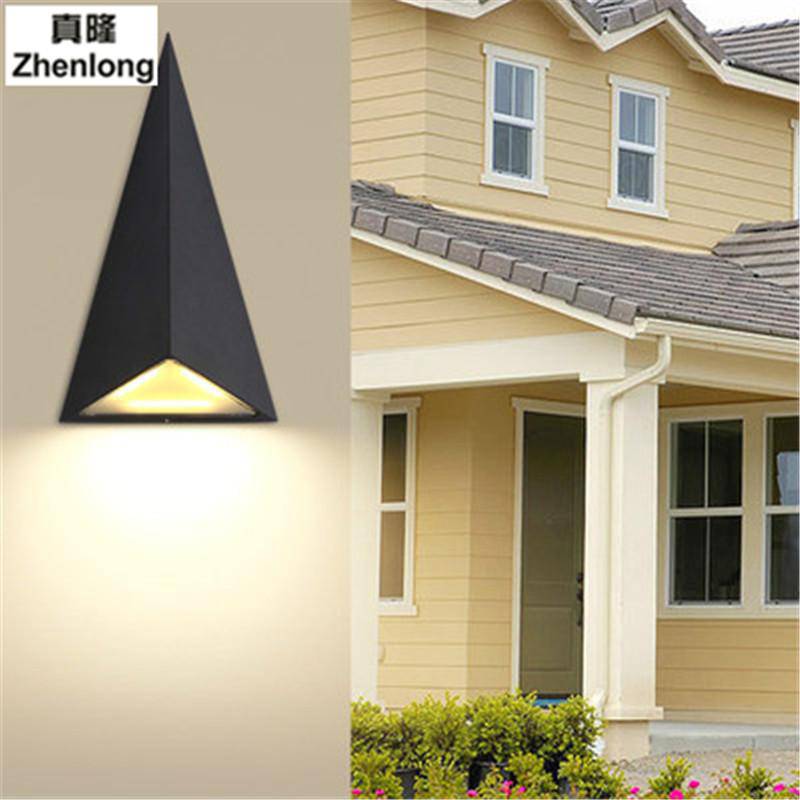 Applique murale design triangulaire à LED waterproof - vue 4 sur 4