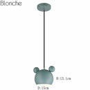 Suspension design à LED en forme de Mickey Mouse coloré