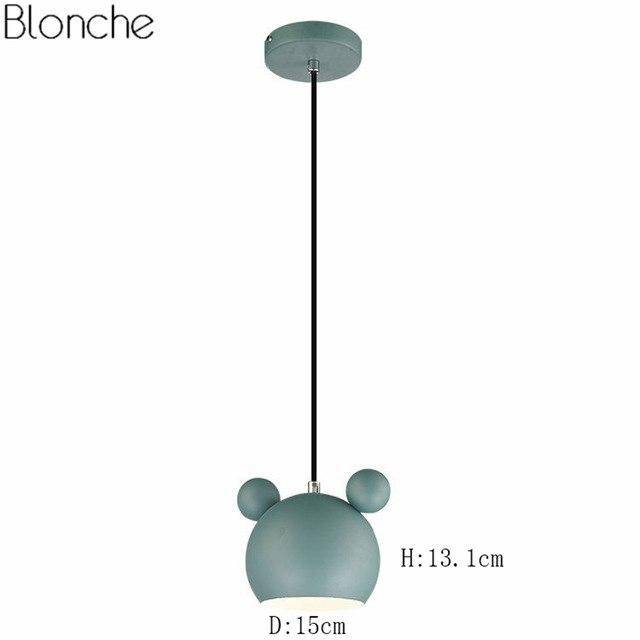 Suspension design à LED en forme de Mickey Mouse coloré - vue 10 sur 11