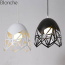 Suspension LED oeuf ouvert Hollow