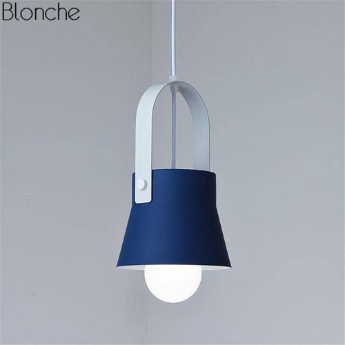 Suspension design en métal à LED Macaron