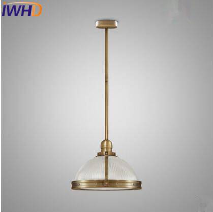 Suspension LED en verre et métal doré Vintage - vue 4 sur 4