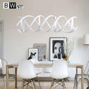 Suspension design LED en spirale Bwart