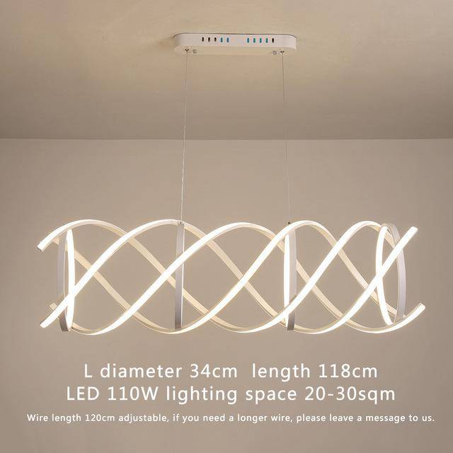 Suspension design LED en spirale Bwart - vue 3 sur 5