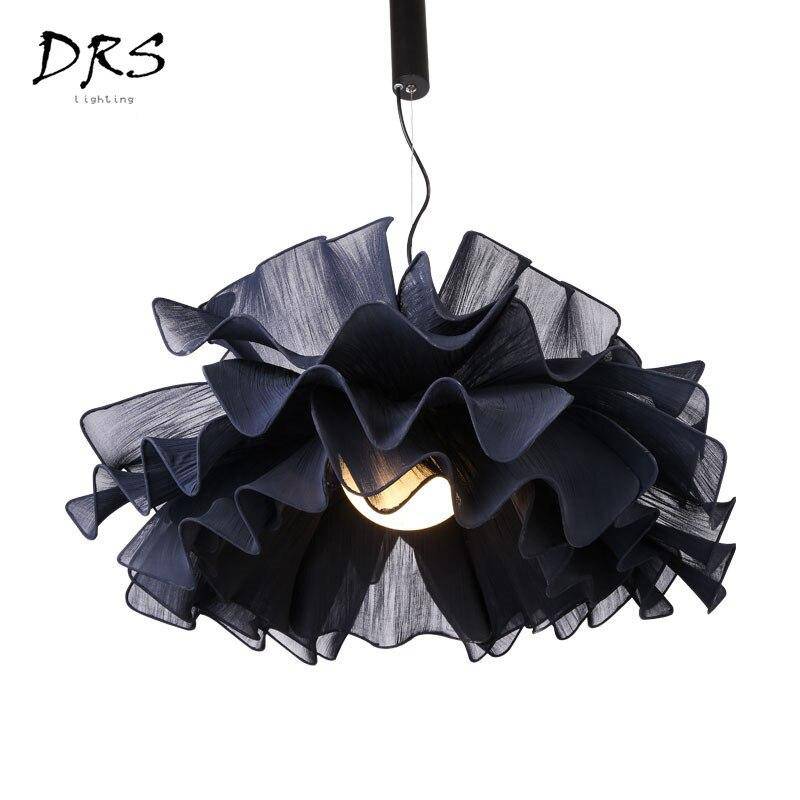 Lustre design grosse fleur de tissu colorée Danish - vue 6 sur 5