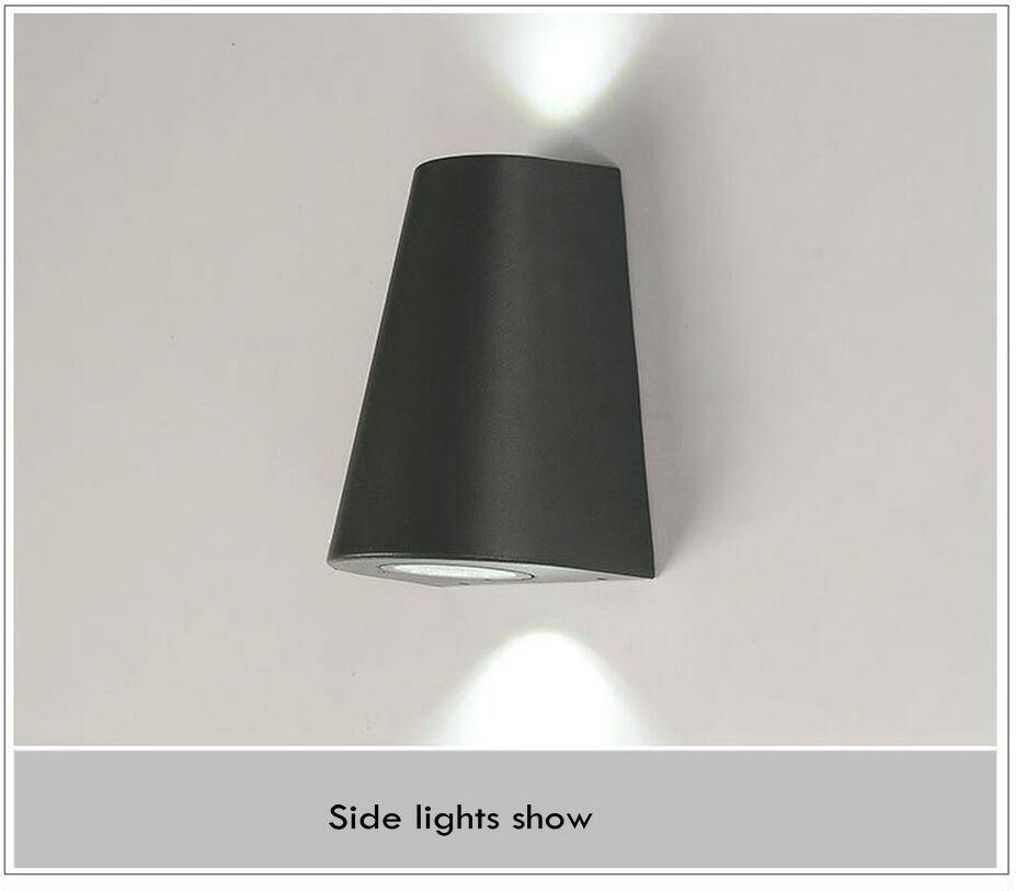 Applique extérieur en aluminium triangulaire Sconce - vue 4 sur 7