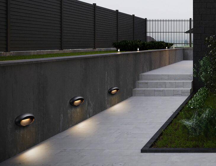 Applique murale extérieure à LED ovale Porch - vue 5 sur 7
