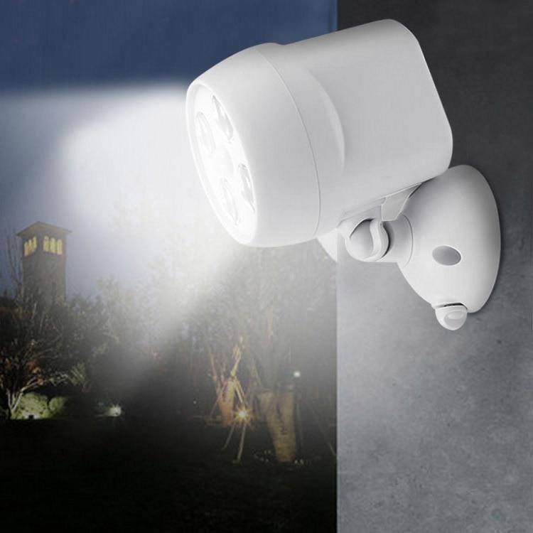 Applique murale extérieur blanche avec 4 LEDs Motion - vue 3 sur 3