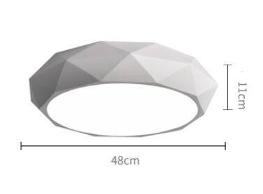 Plafonnier design LED géométrique diamant - vue 5 sur 6