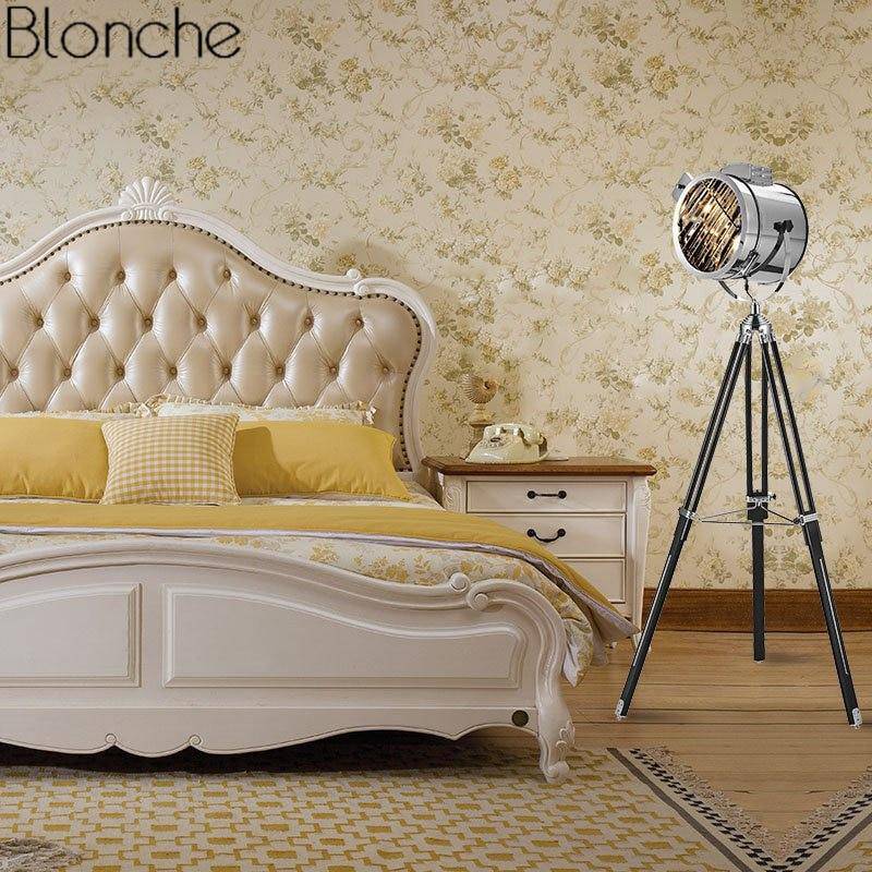 Lampadaire LED projecteur en métal tripode - vue 8 sur 10