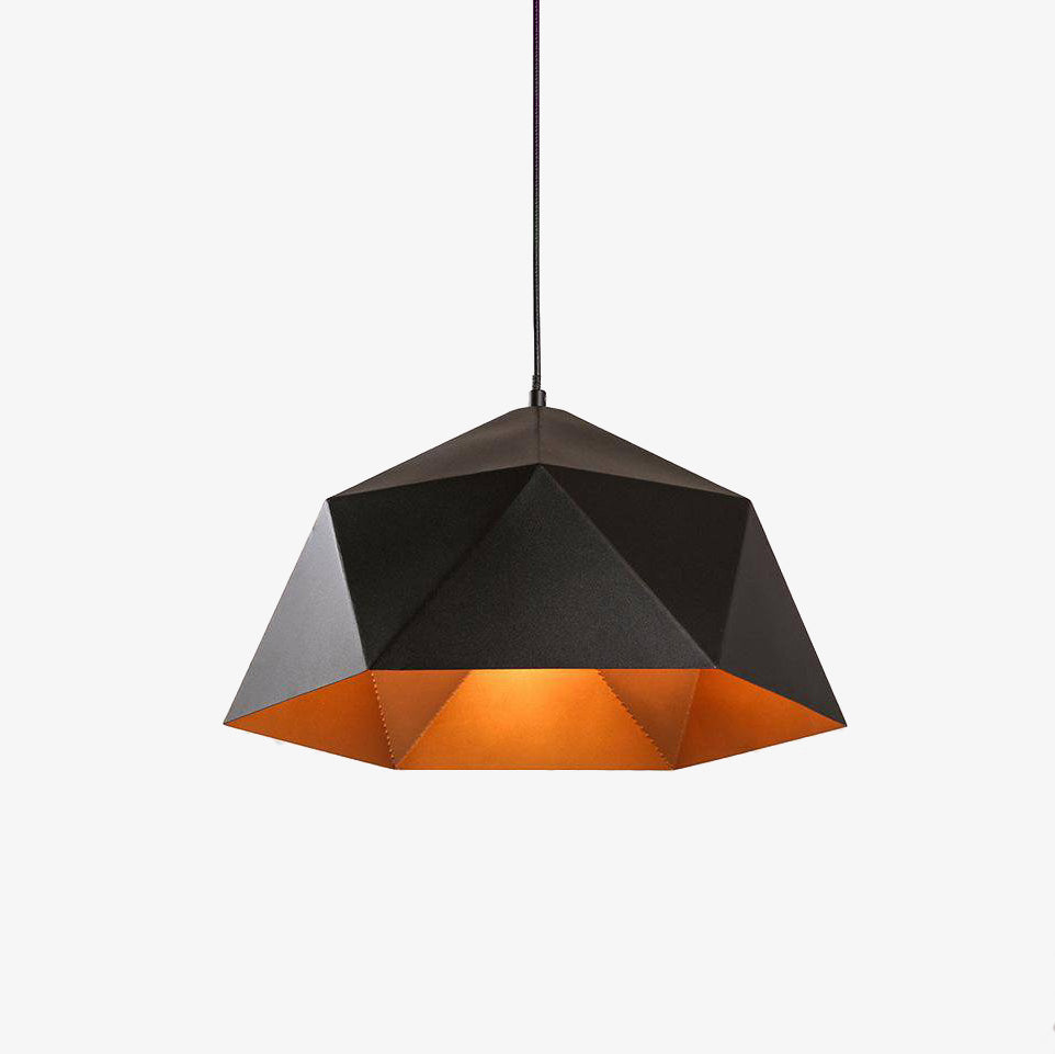 Suspension design LED cône géométrique Industrial