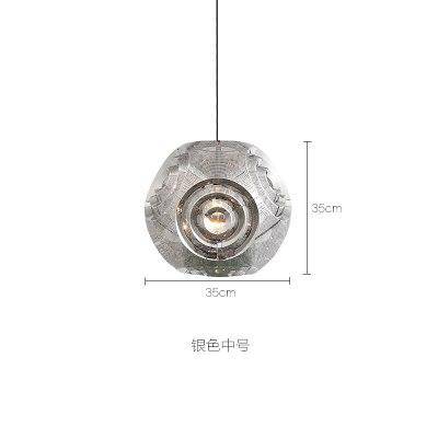 Suspension design doré ou argenté Hollowed - vue 7 sur 13
