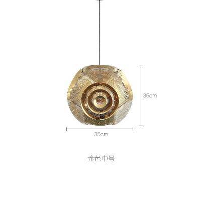Suspension design doré ou argenté Hollowed - vue 9 sur 13