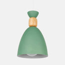 Suspension design LED en métal et bois Wood