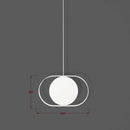 Suspension design lampe ronde ajustable encerclée Line