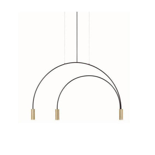 Lustre design branches fines en forme de U