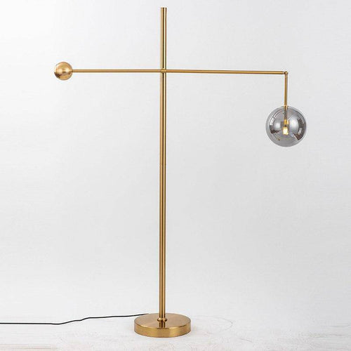 Lampadaire design doré Geometry
