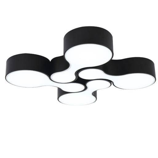 Plafonnier LED moderne arrondis imbriqués - vue 7 sur 8