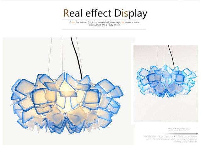 Suspension design de couleur en acrylique Clizia - vue 7 sur 9