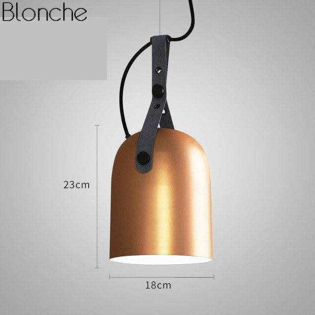 Suspension LED en métal style industriel Belt - vue 11 sur 11