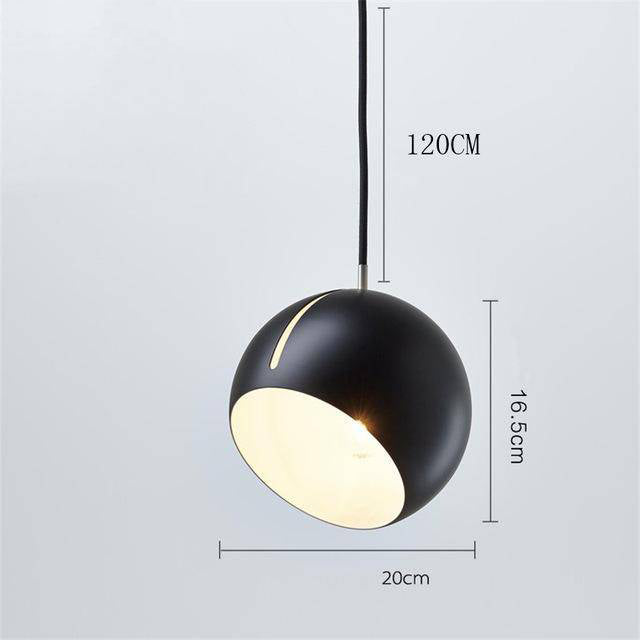 Suspension design à LED en forme de boule dirigeable colorée Hanging - vue 8 sur 9