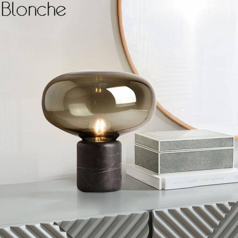 Lampe de table design à LED en verre Night - vue 3 sur 7