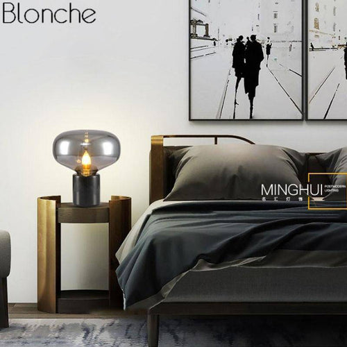 Lampe de table design à LED en verre Night