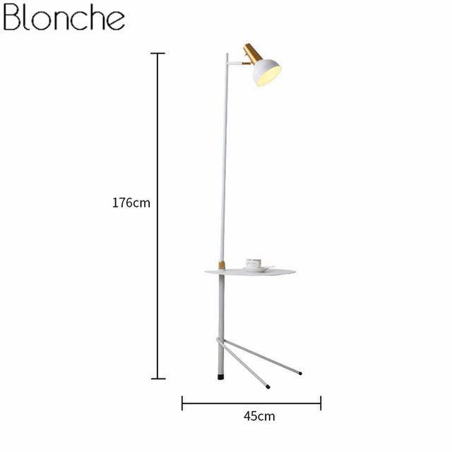 Lampadaire LED avec table ajustable Creative - vue 6 sur 10