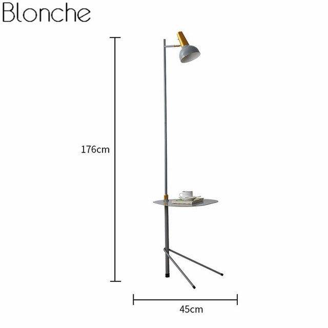 Lampadaire LED avec table ajustable Creative - vue 9 sur 10