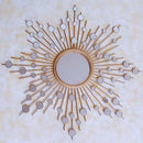 Grand miroir mural décoratif soleil rond Sun
