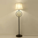 Lampadaire LED avec abat-jour en tissu European