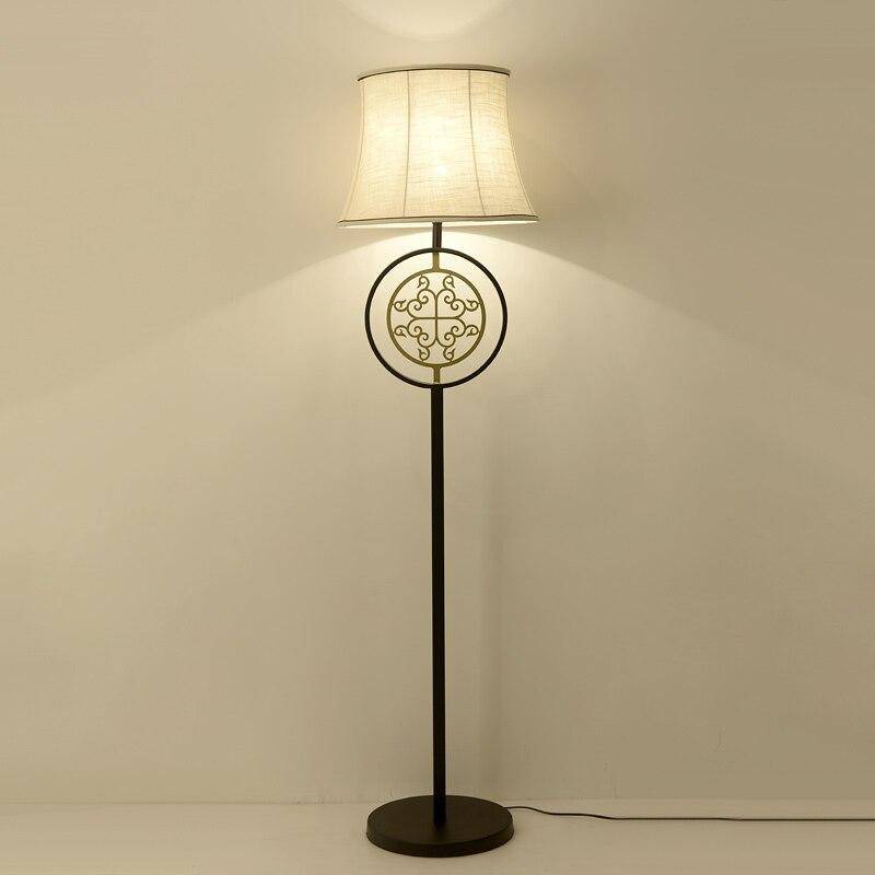 Lampadaire LED avec abat-jour en tissu European - vue 3 sur 5