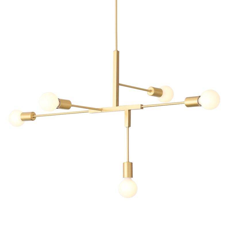 Lustre design bras doré Creative