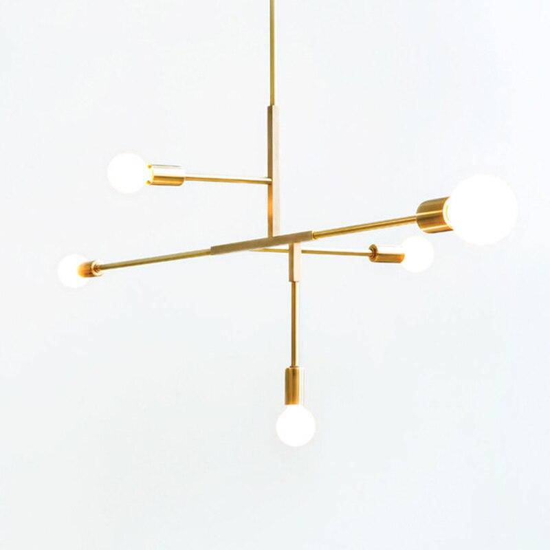 Lustre design bras doré Creative