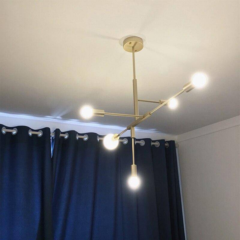 Lustre design bras doré Creative