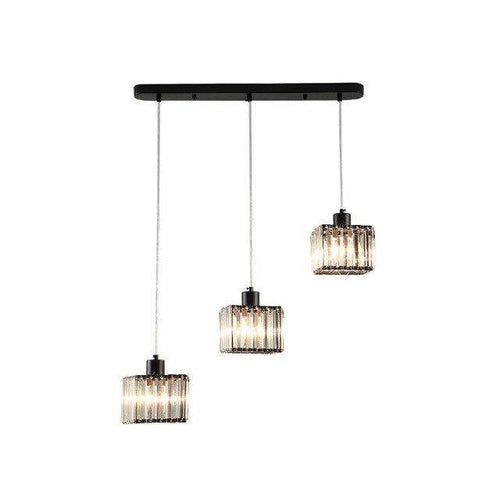 Suspension en verre carrée à LED design