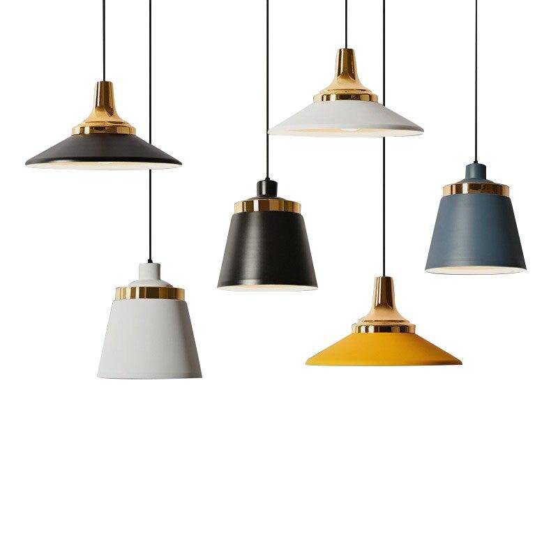 Suspension LED moderne en métal et base métalique - vue 9 sur 19