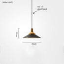 Suspension LED moderne en métal et base métalique