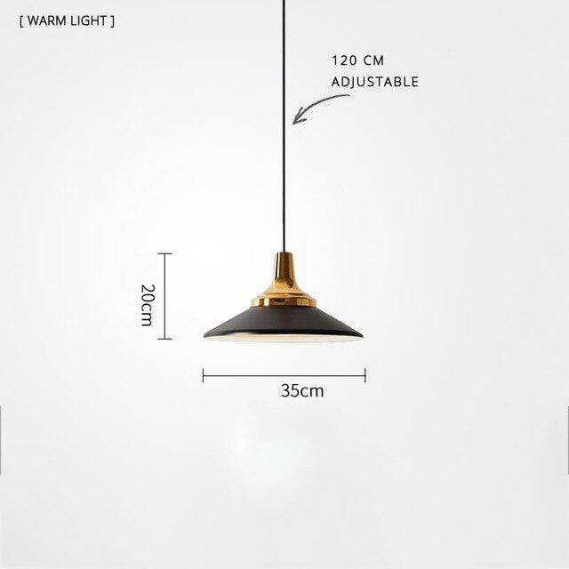 Suspension LED moderne en métal et base métalique - vue 19 sur 19