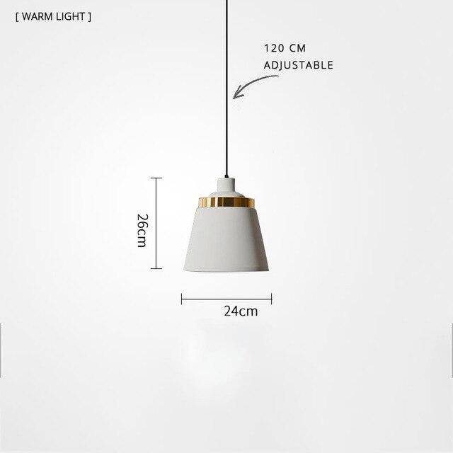 Suspension LED moderne en métal et base métalique - vue 11 sur 19