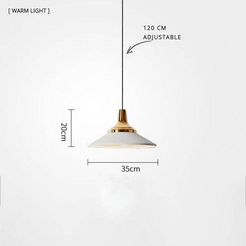 Suspension LED moderne en métal et base métalique