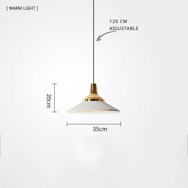 Suspension LED moderne en métal et base métalique - vue 8 sur 19