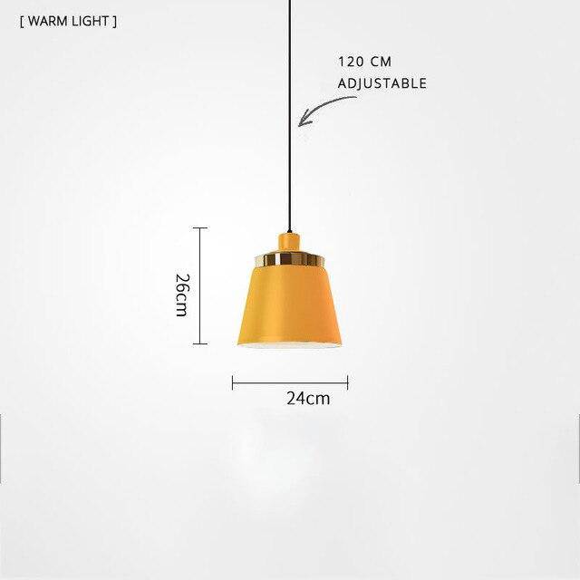Suspension LED moderne en métal et base métalique - vue 10 sur 19