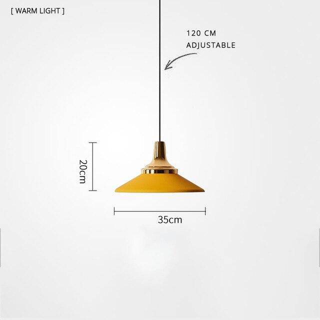 Suspension LED moderne en métal et base métalique