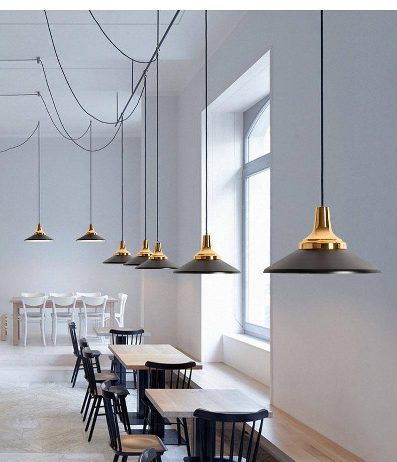 Suspension LED moderne en métal et base métalique - vue 4 sur 19