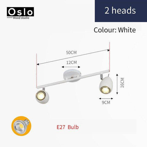 Barre spots LEDs arrondis ajustables Windows