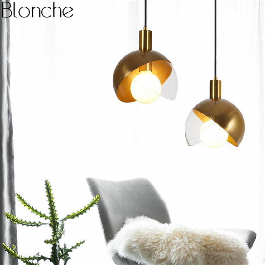 Suspension design sphère à LED dorée Greedy - vue 3 sur 6