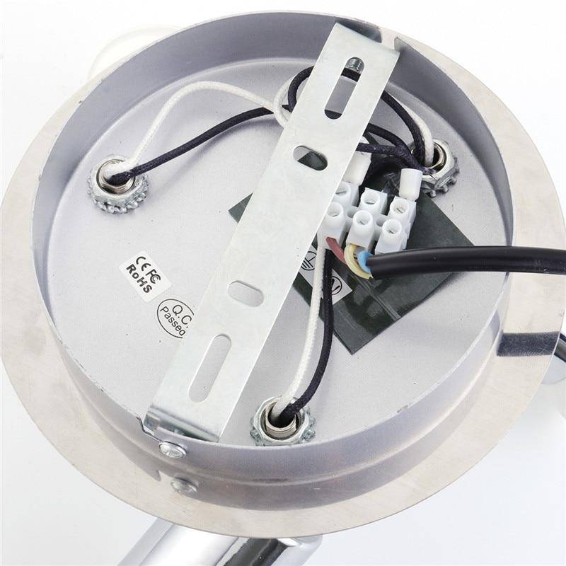 Plafonnier à 3 spots LED chromé moderne - vue 10 sur 10