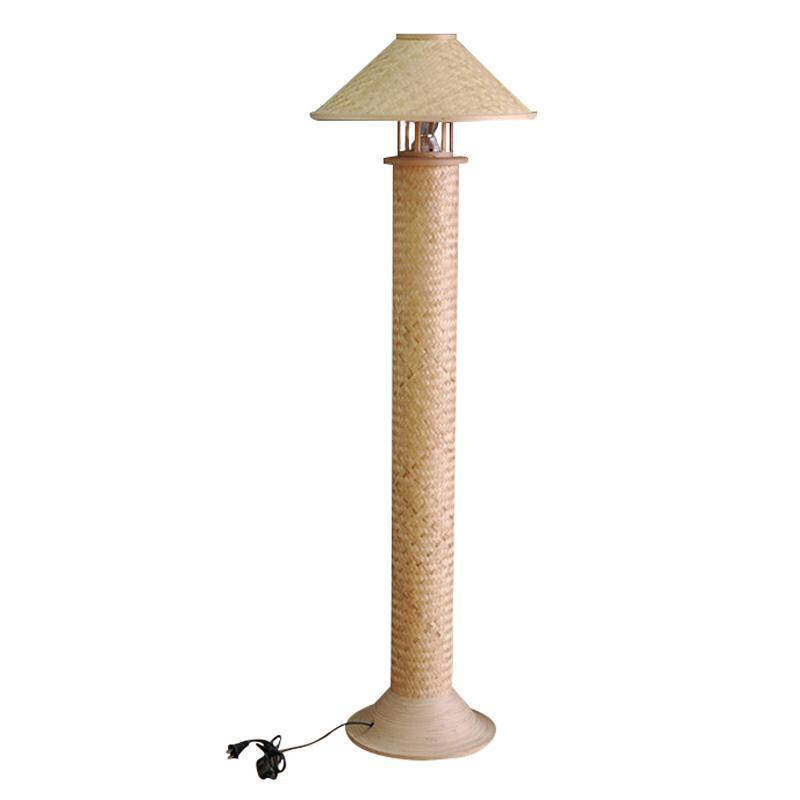 Lampadaire en bambou tressé Retro - vue 4 sur 4